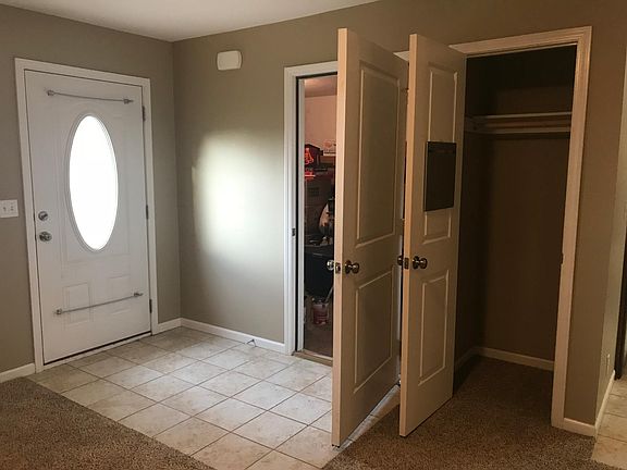 Front entry, garage, coat closet