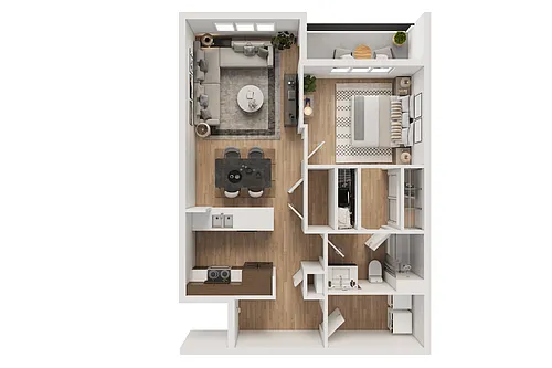 Floor plan 1X1 - A2
