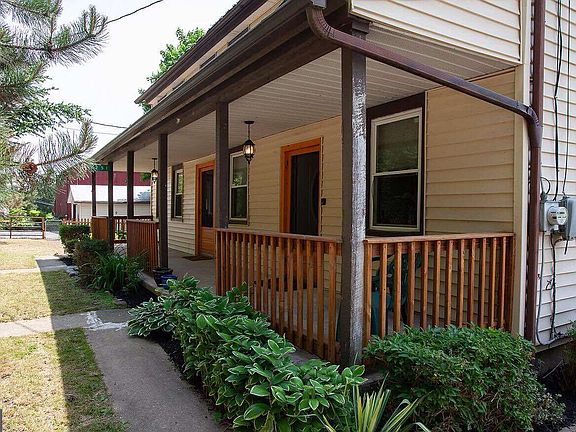 Front doors of farmhouse