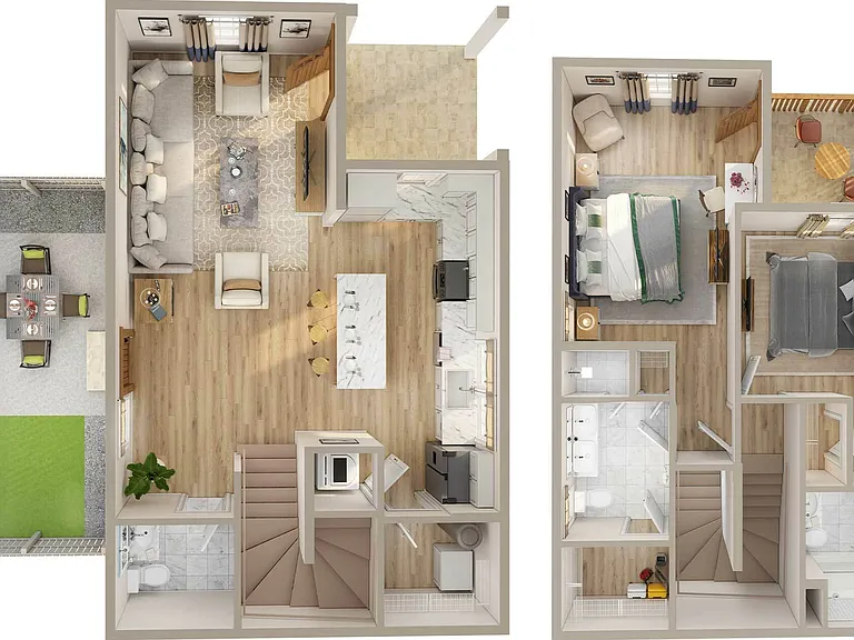 *Balconies in select units. *Balconies in select units.