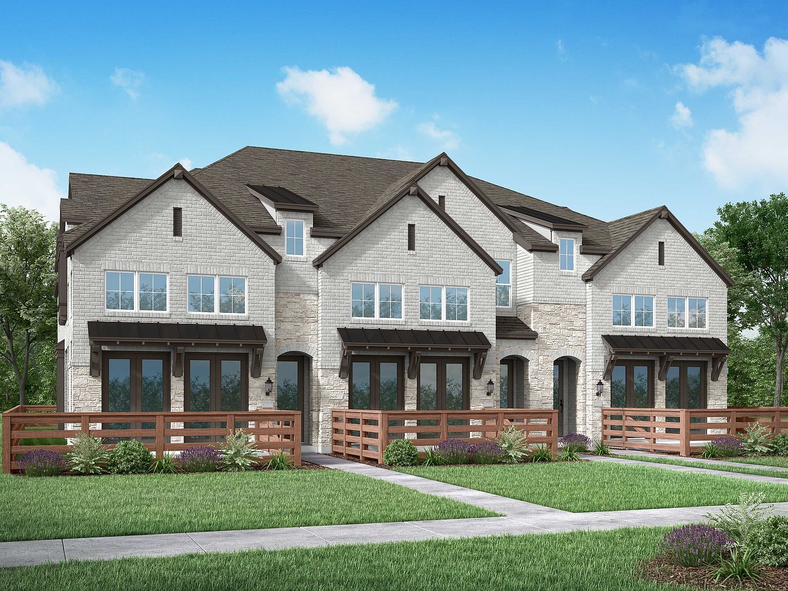 Plan Casey Plan, Trinity Falls Townhomes The Patios, Mckinney, TX