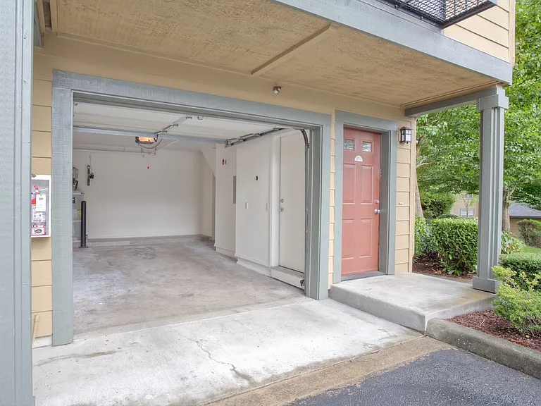 Townhome and garage exterior
