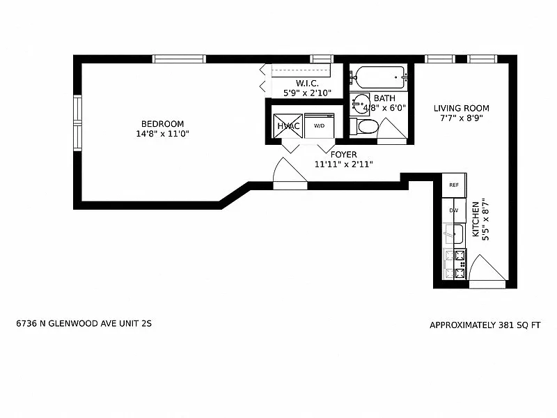 Floor plan Studio