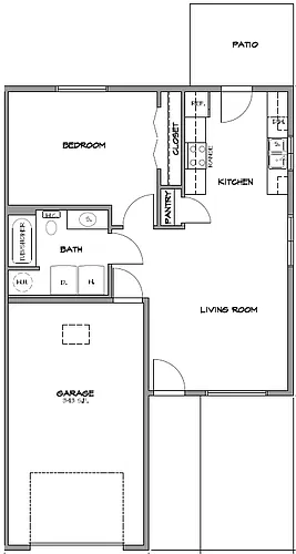 Floor plan Single Level Patio Home