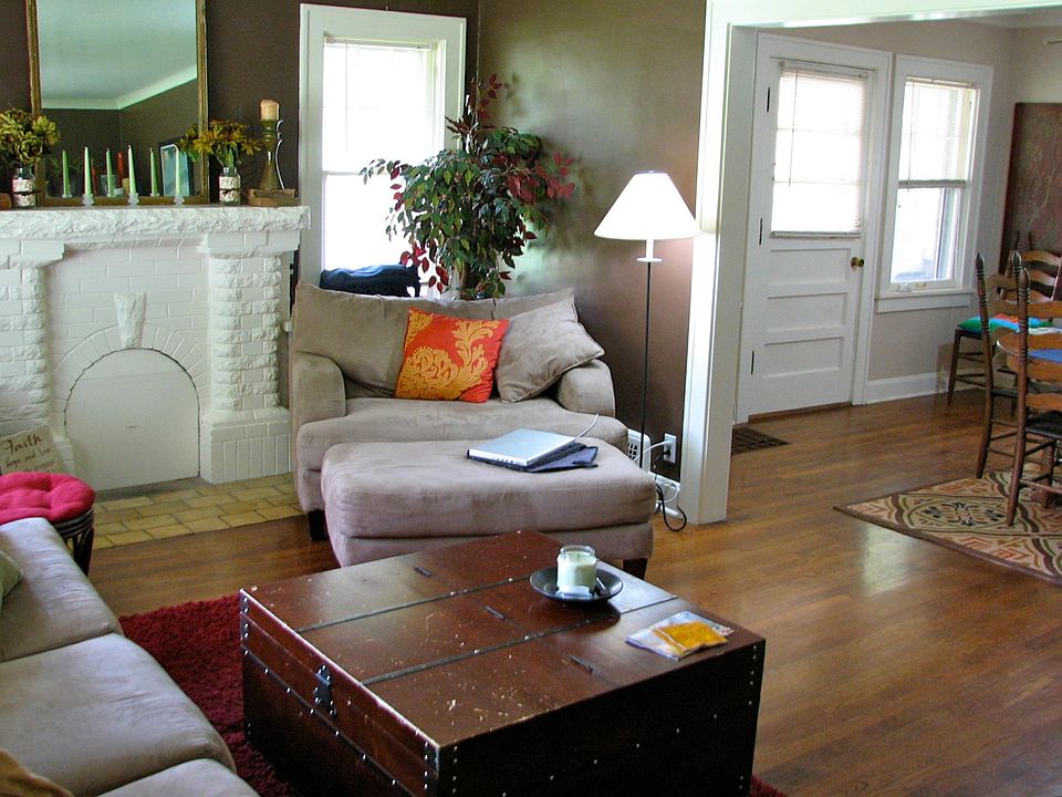 Living Room with rich hardwoods