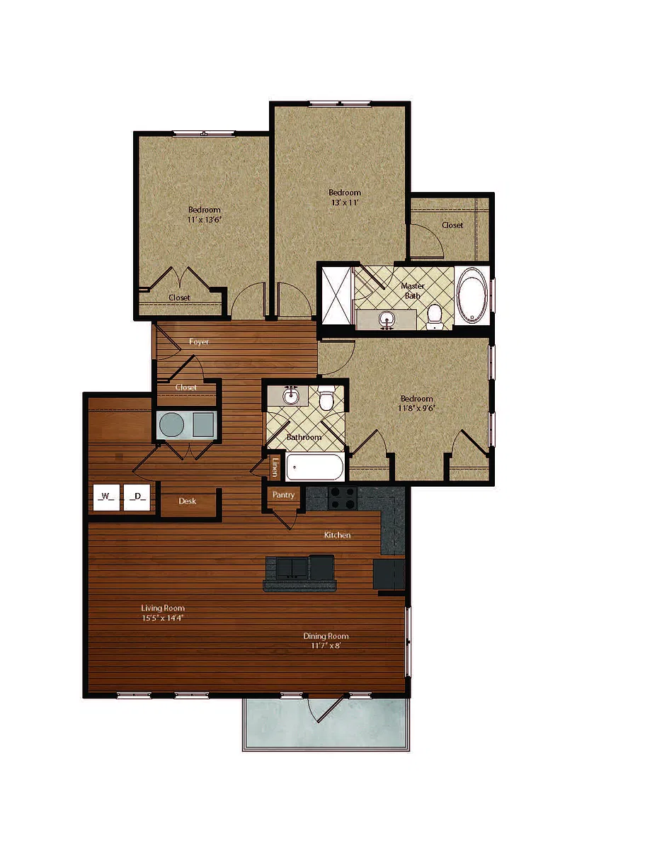 Floor plan The Monte Sano C1