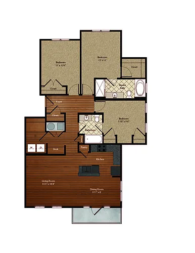 Floor plan The Monte Sano C1