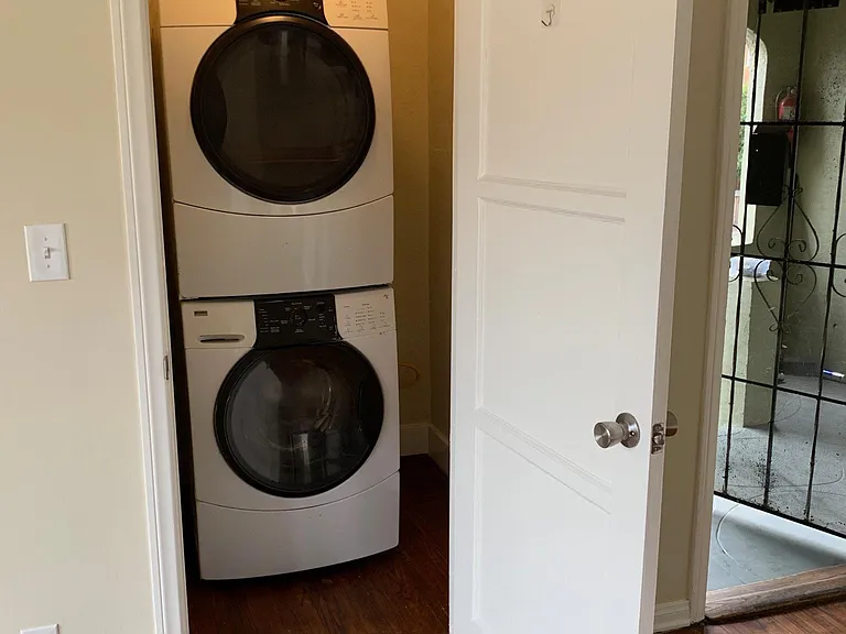 IN UNIT LAUNDRY CLOSET WITH ENERGY EFFICIENT WASHER AND DRYER