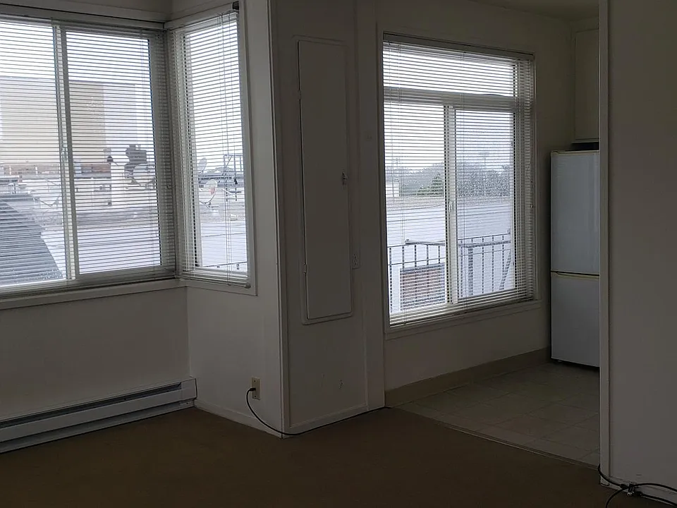 very sunny living room 3rd floor corner unit