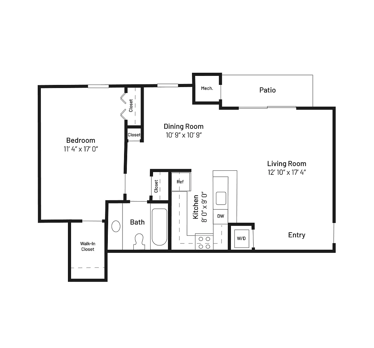 Floor plan The Bluebird