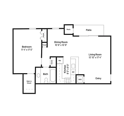 Floor plan The Bluebird