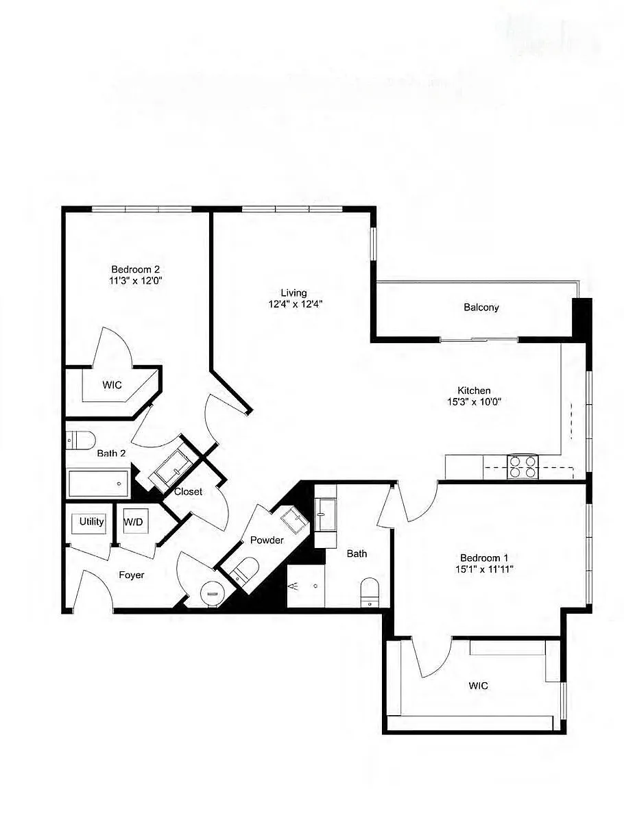 Floor plan B25-25 2X25