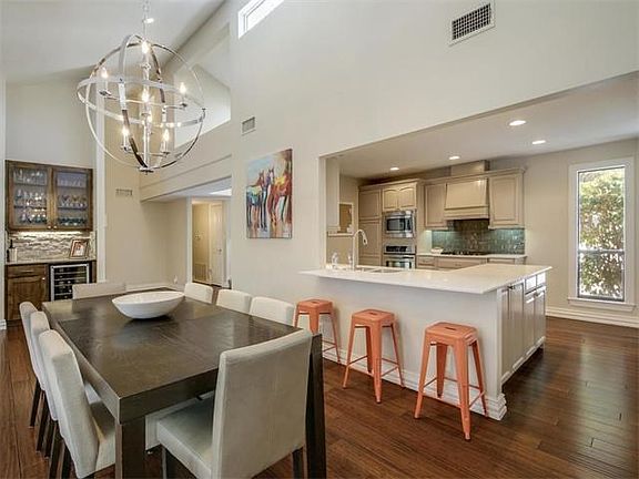 Dining and Kitchen, Built in dry bar with wine storage