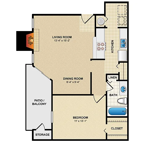 Floor plan The Cottonwood