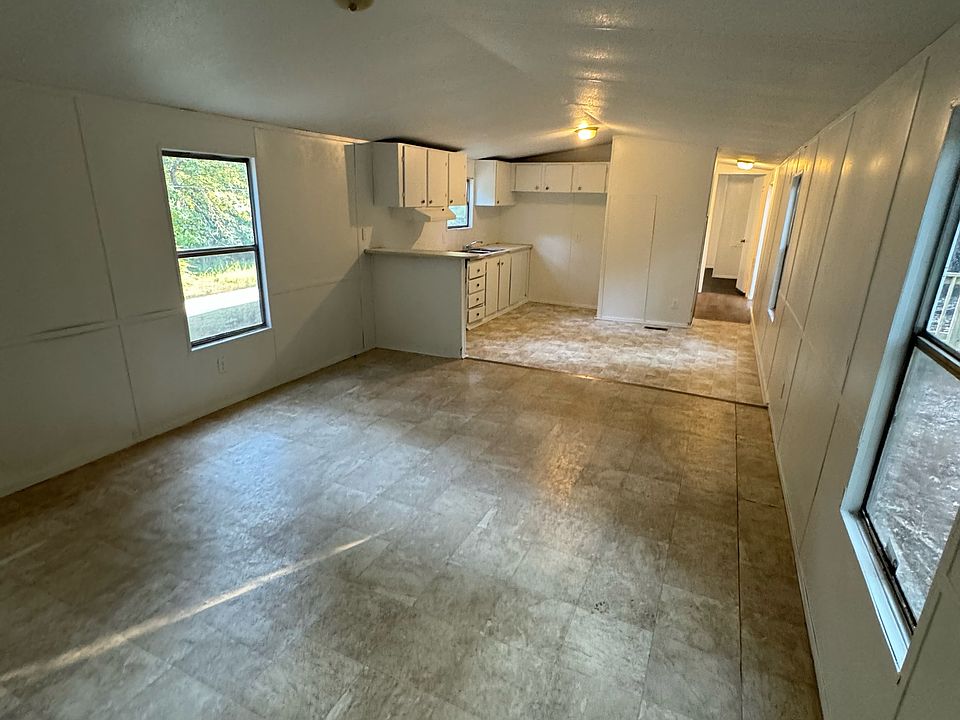 Open living room and kitchen