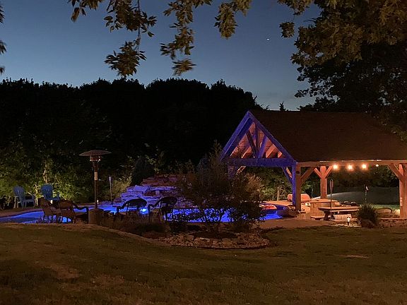 Pool and outdoor kitchen
