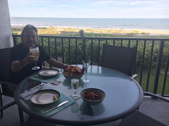 Dinner with an ocean breeze
