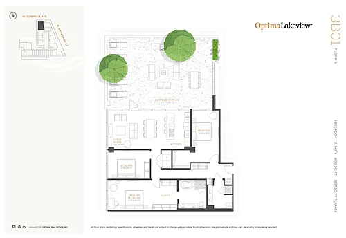 Floor plan 3B01