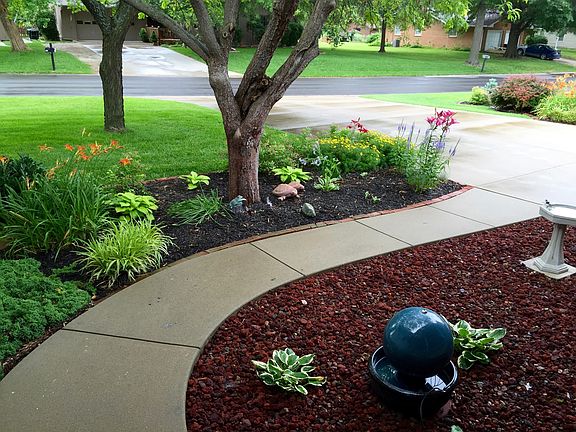 walkway to front door