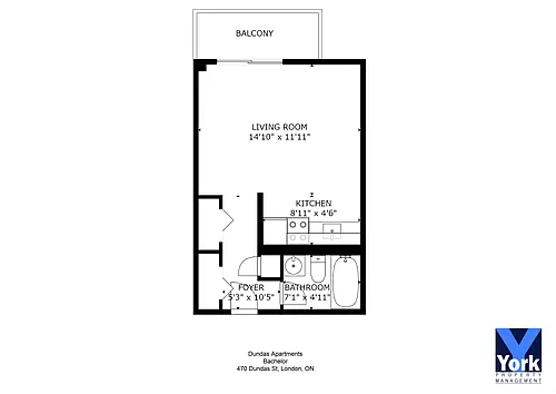 Floor plan Bachelor Apartment