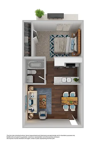 Floor plan 1X1 A1