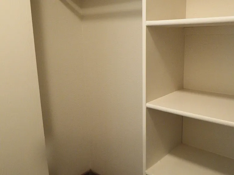 Entry coat closet.