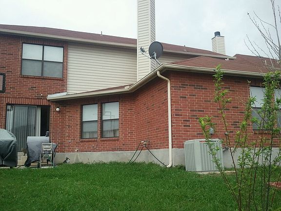 Backyard view of house