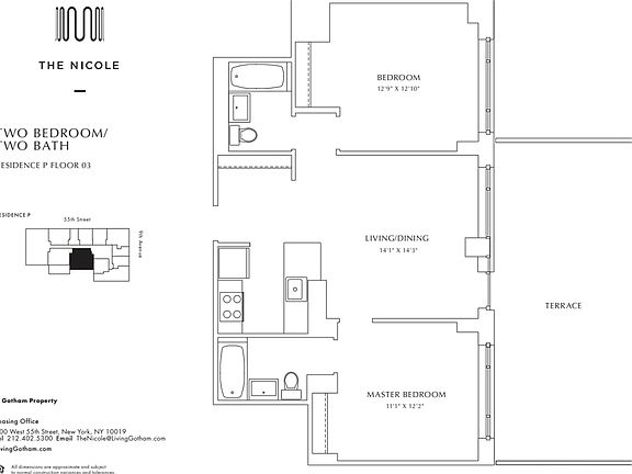 2nd image of 400 W 55th St APT 3P