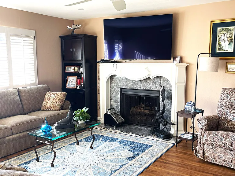Living room and entertainment area