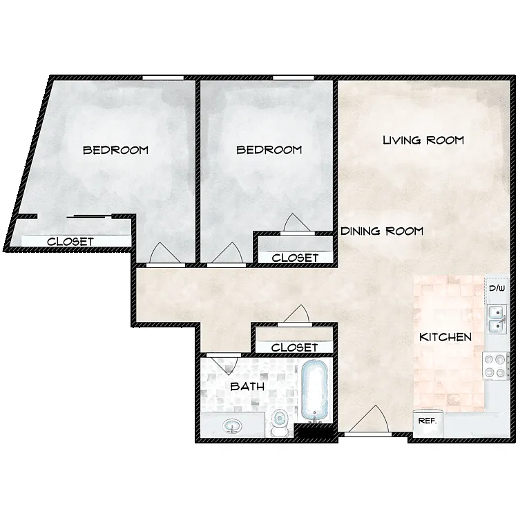 Floor plan Quads