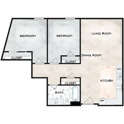 Floor plan Quads