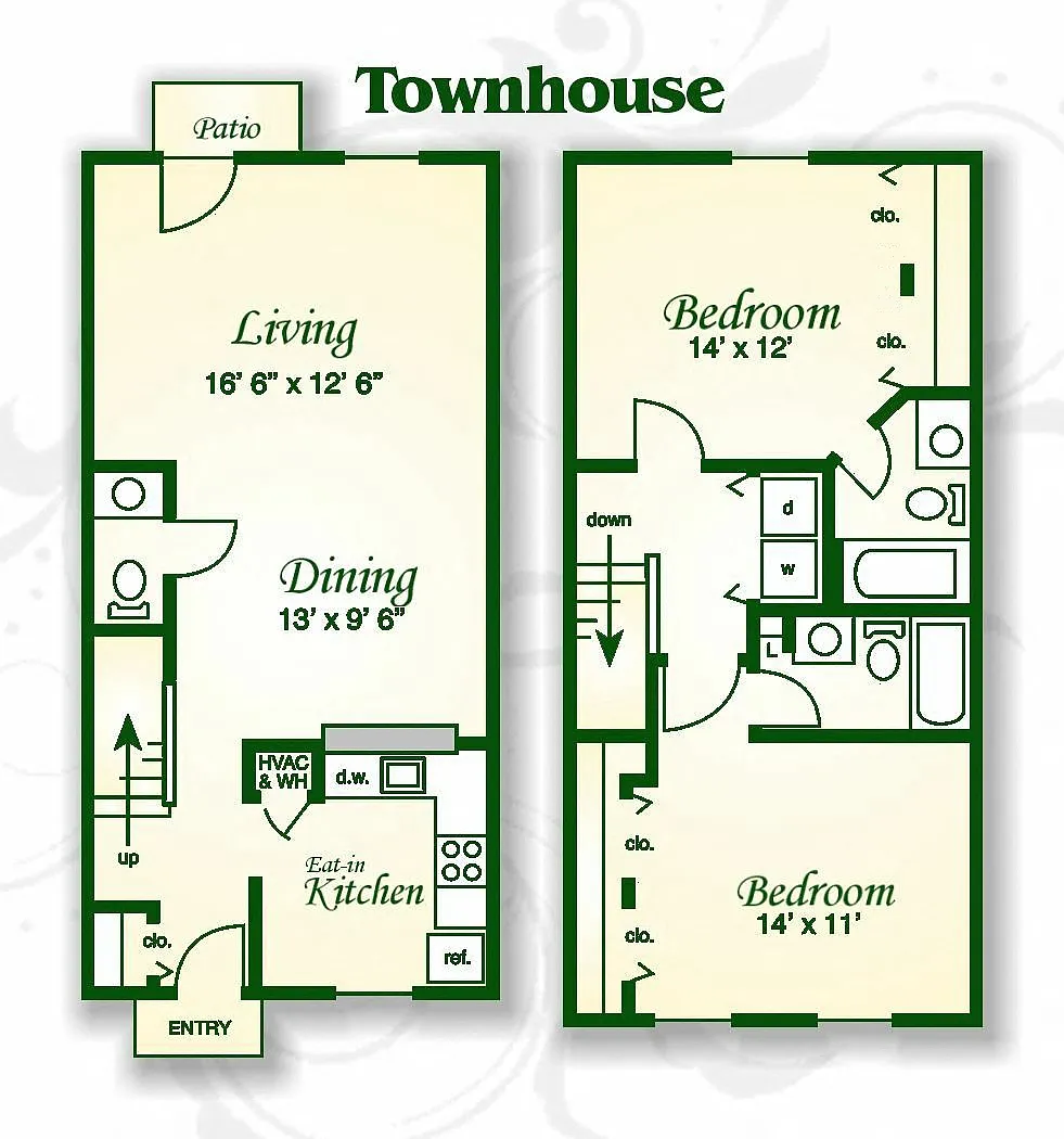 Floor plan The Wylie Townhouse EIK