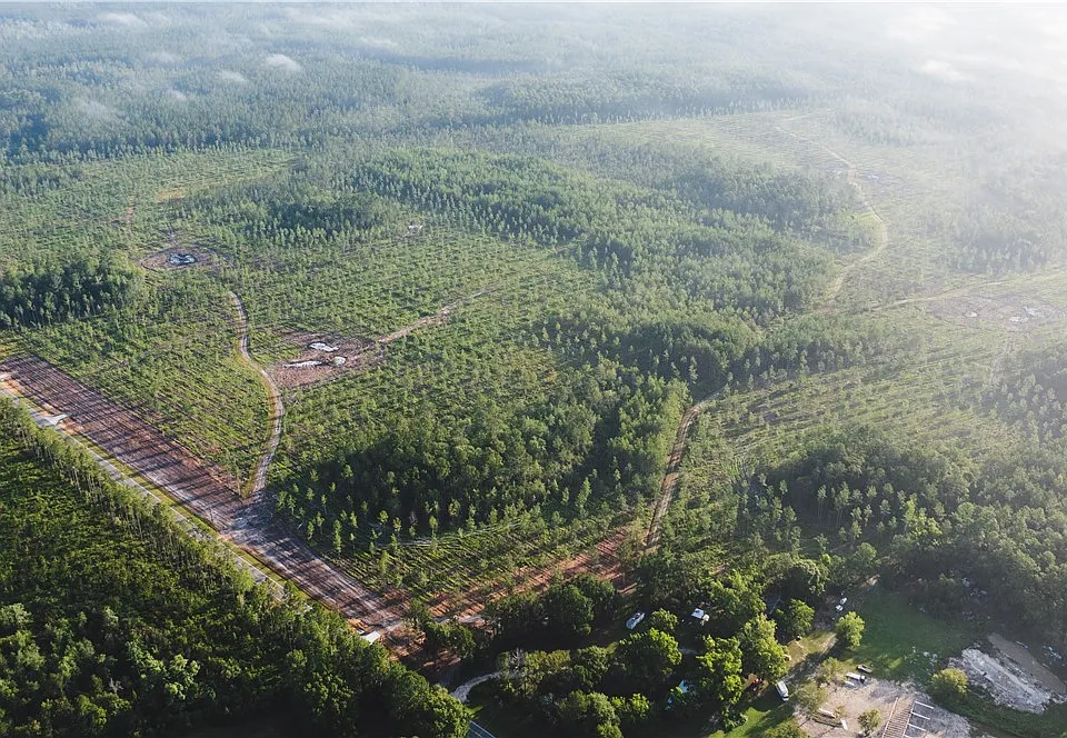 Aerial view of property