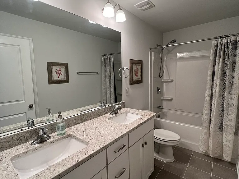 Upstairs guest bathroom
