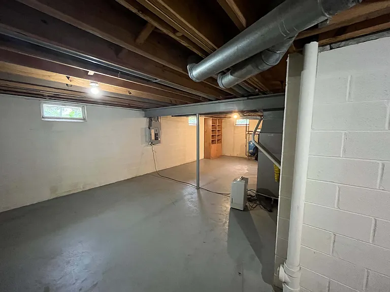 Unfinished portion of basement