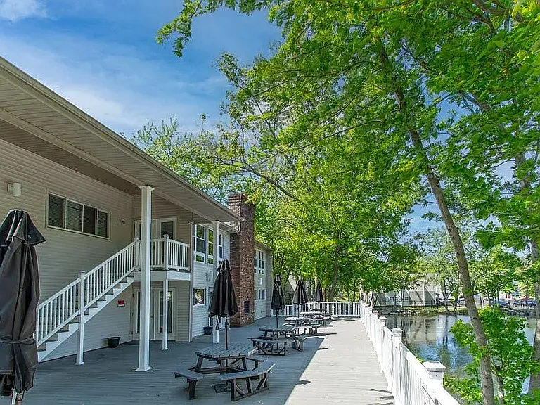 DECK AT POND AREA
