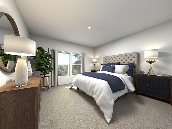 Primary bedroom in the Azalea.