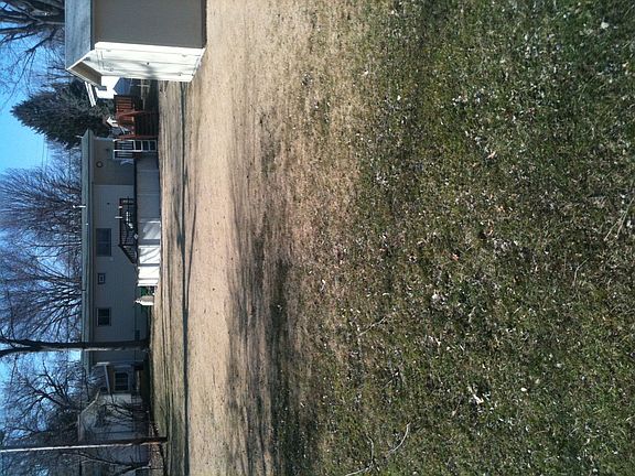 large flat back yard