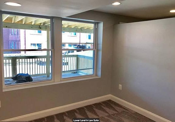 Bedroom with large windows