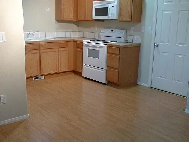 kitchen with wood floor