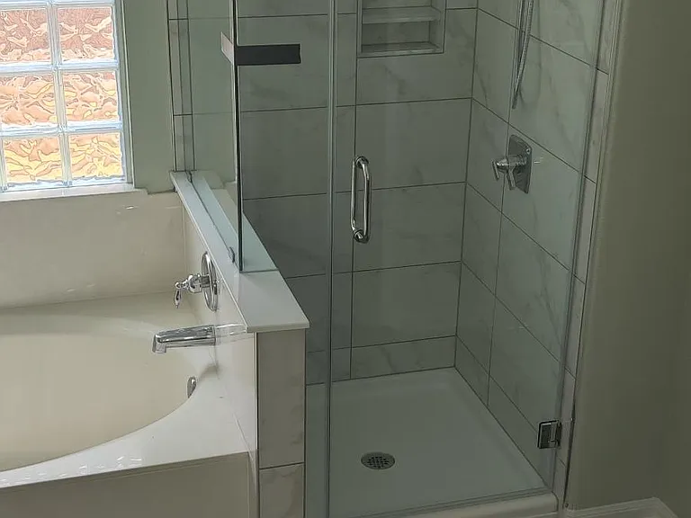 Master separate bath and shower