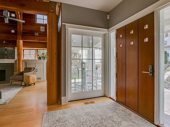 Entry with water view