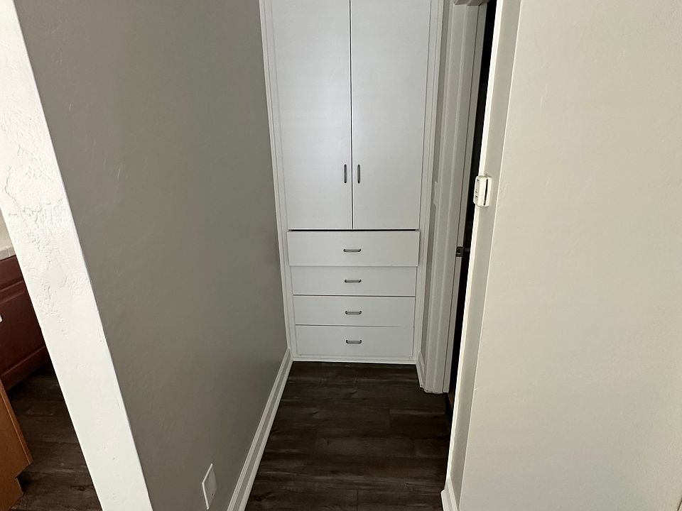 Hall Built In Drawers and Doors For Storage.