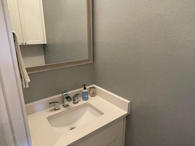Half bath in kitchen