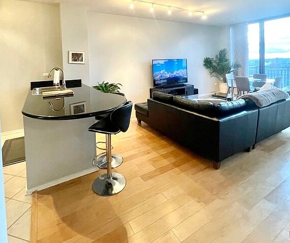 Spacious open concept layout