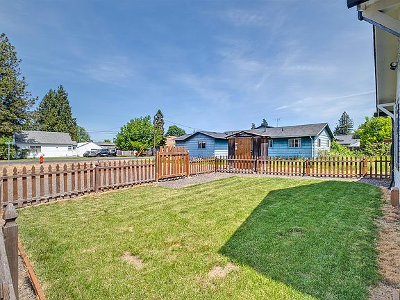 view of the fenced yard