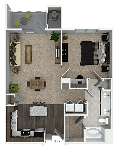 Floor plan mA1C Income Restricted