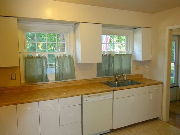 Kitchen with windows