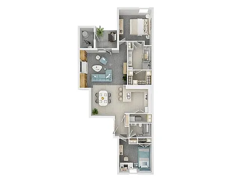 Floor plan 2 Bed 2 Bath