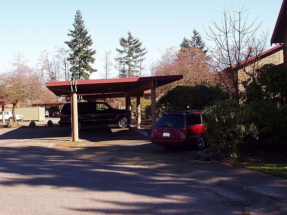 Covered parking+ room for visitors